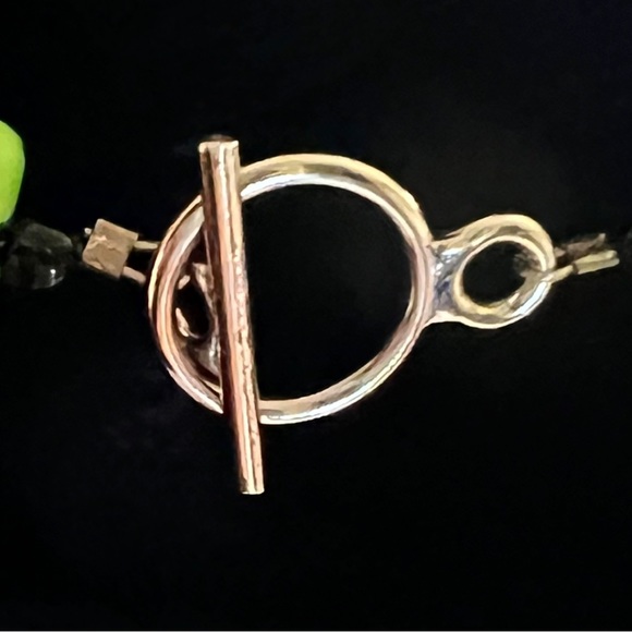 Colorful Glass Crackle Beaded Necklace w/Matching Earrings - Picture 3 of 5